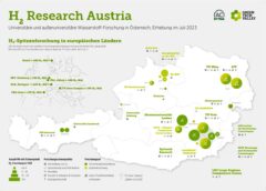 Bild: H2-Research Map Österreich Green Tech Valley, ACstyria © Green Tech Valley