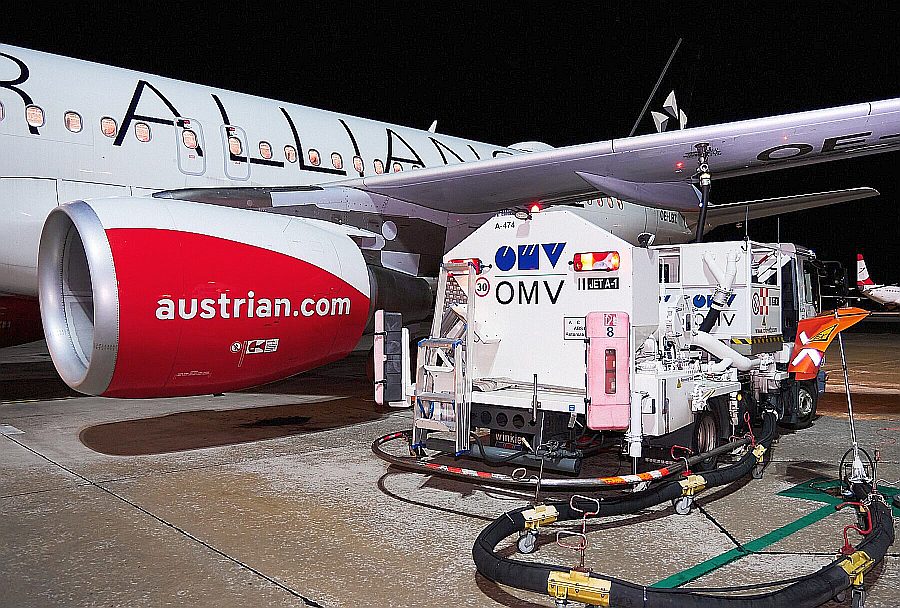 Foto: OMV und Austrian Airlines starten mit nachhaltigem Flugzeugtreibstoff durch © Austrian Airlines