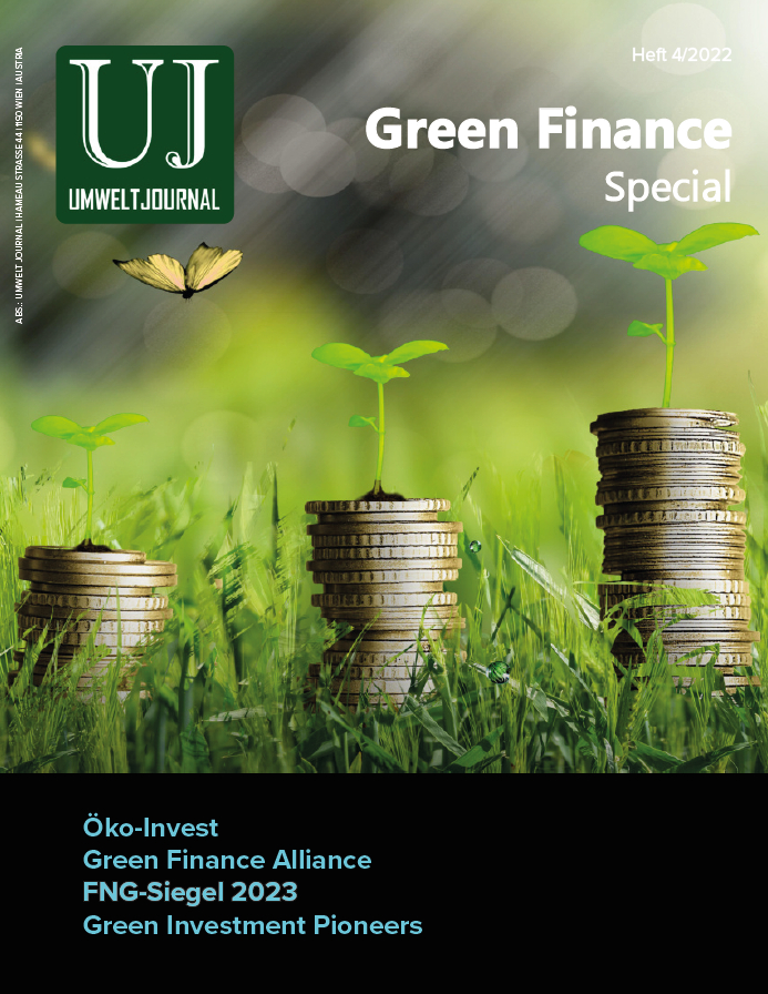 Foto: UMWELT JOURNAL 4/2022 Special GREEN FINANCE Cover
