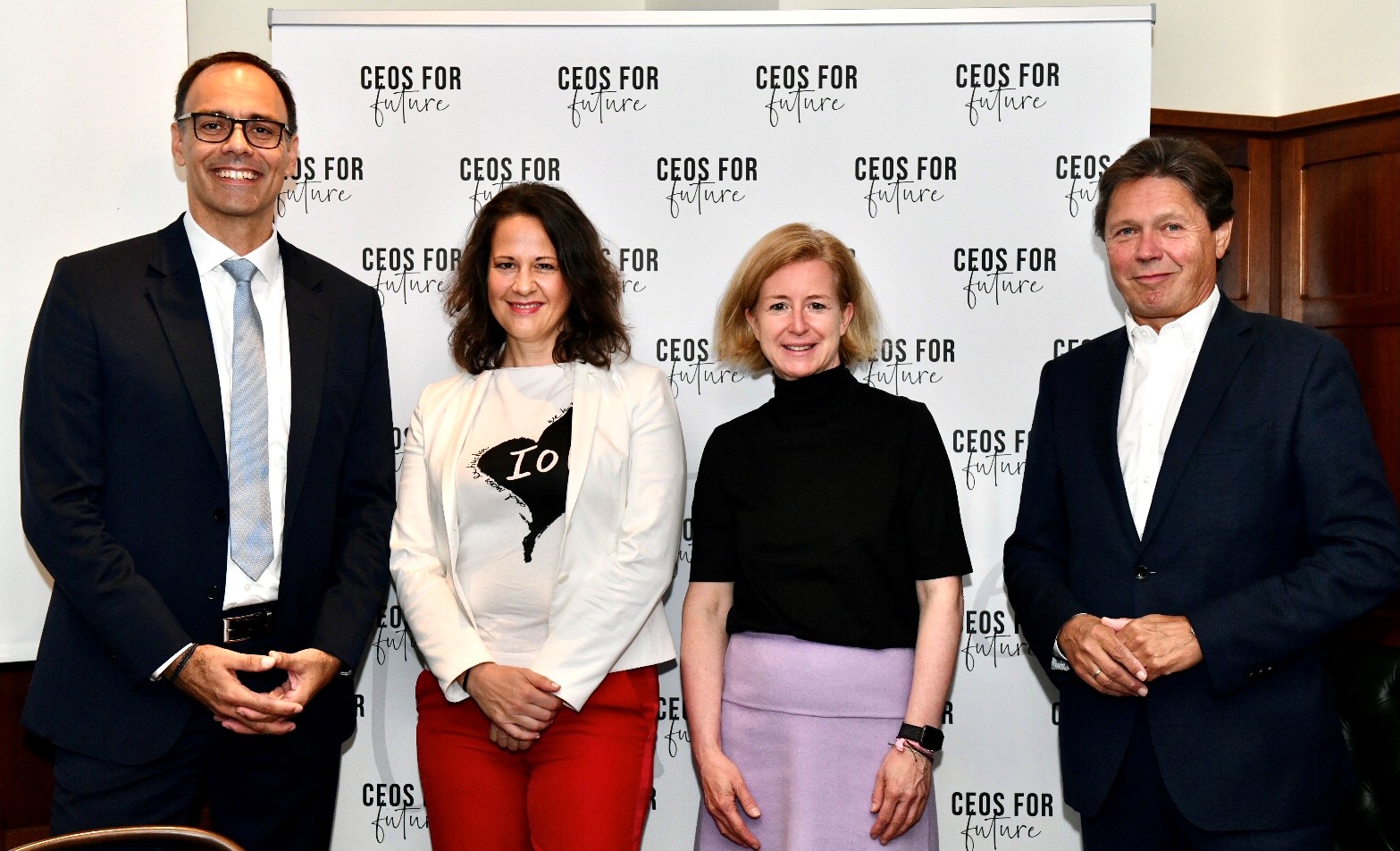 Foto: CEOs for Future: Kren, Brunner, Kraft-Kinz, Anzengruber © Paris Tsitsos
